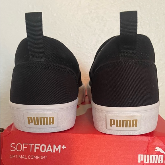 Puma Black and White Slip-On Loafers Size 10 they are new in box! - Picture 5 of 10